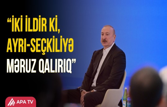 Prezident: Avropa Şurasını tərk etməyi ciddi şəkildə müzakirə etmişik
                                                
