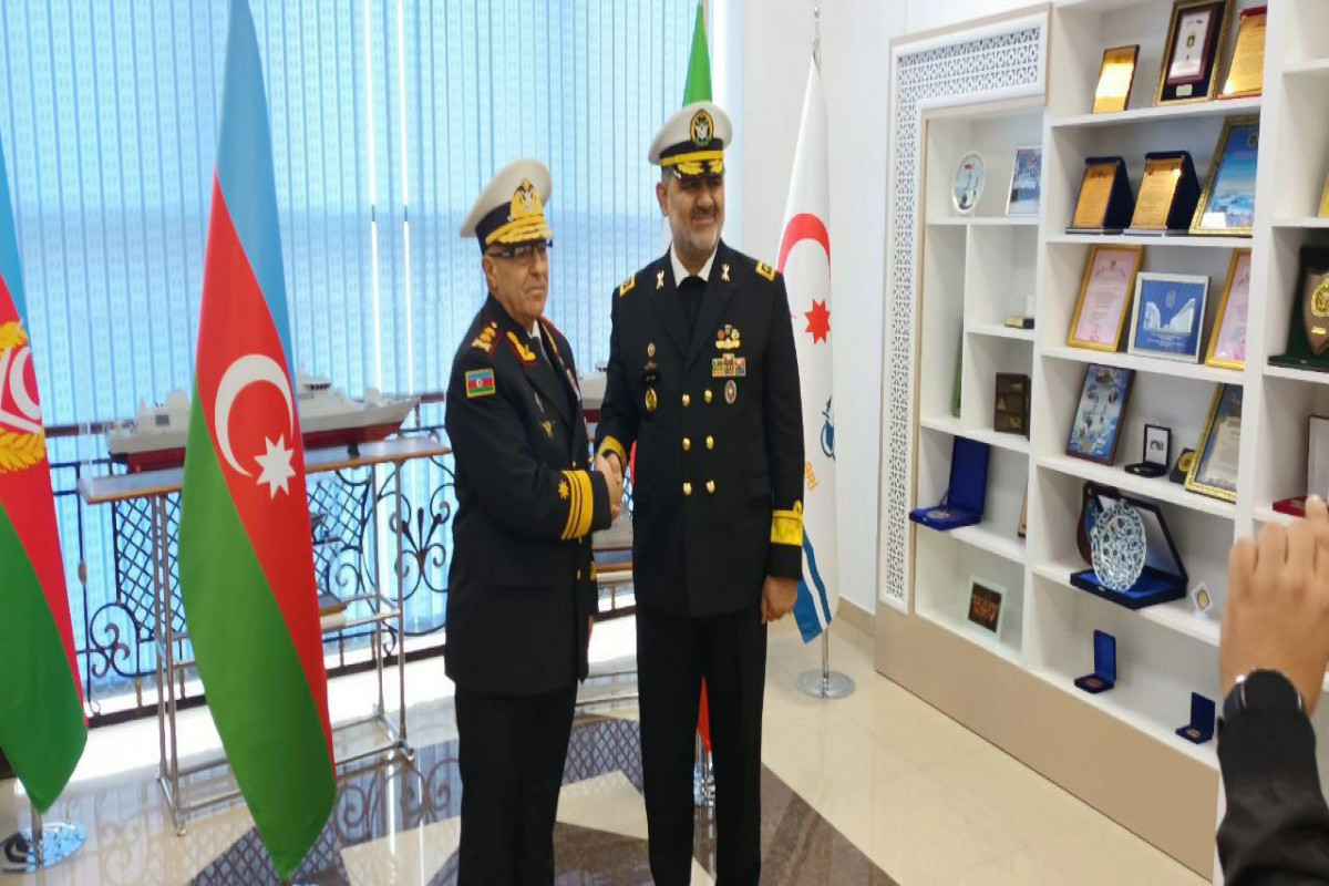 فرماندهان دریایی جمهوری آذربایجان و ایران در مورد اهمیت رزمایش مشترک در دریای خزر گفتگو کردند