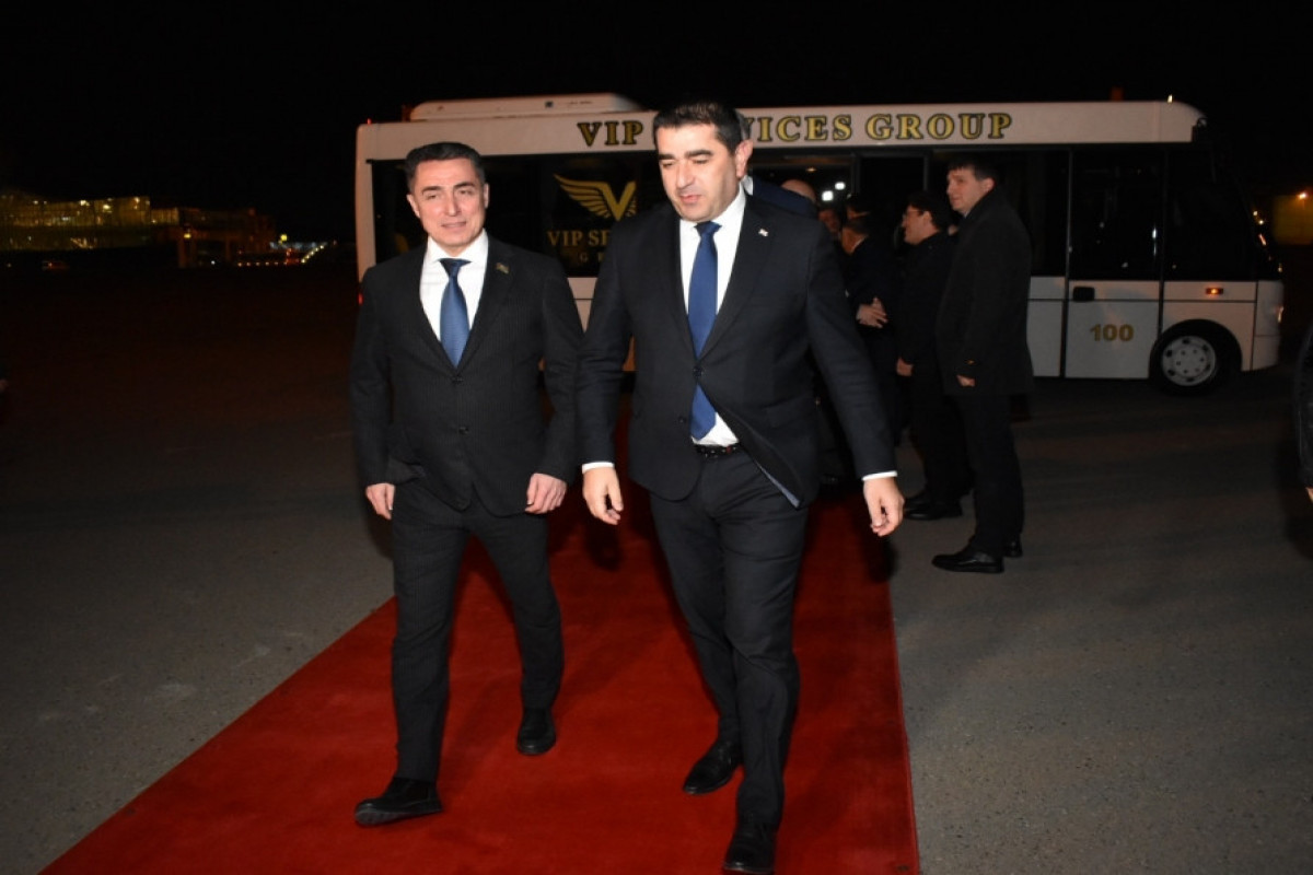 سفر رسمی رئیس پارلمان گرجستان به آذربایجان - عکس 