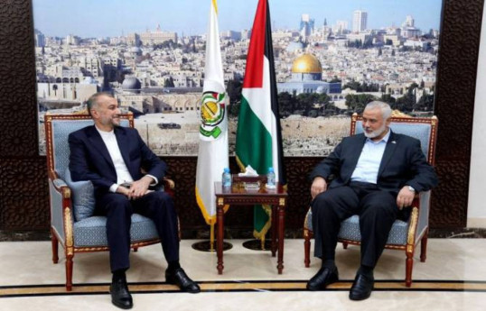 وزیر امور خارجه ایران با رئیس حماس درباره وضعیت غزه گفتگو کرد