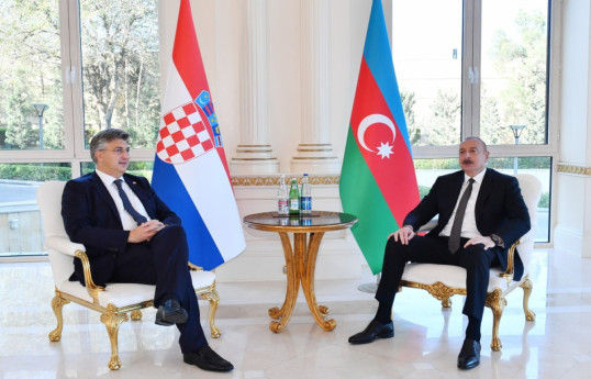 رئیس جمهور الهام علی اف با نخست وزیر کرواسی دیدار و گفتگو کرد - به روز رسانی 