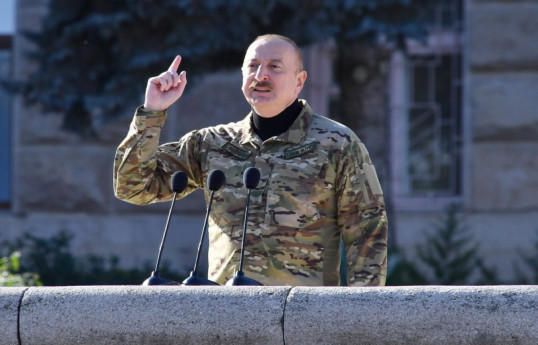 رئیس جمهور: امروز وضعیت مرز آذربایجان و ارمنستان تحت کنترل ما است