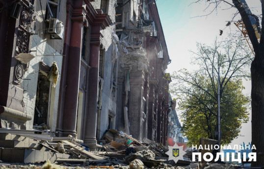 اوکراین مورد اصابت موشک قرار گرفت - عکس 
