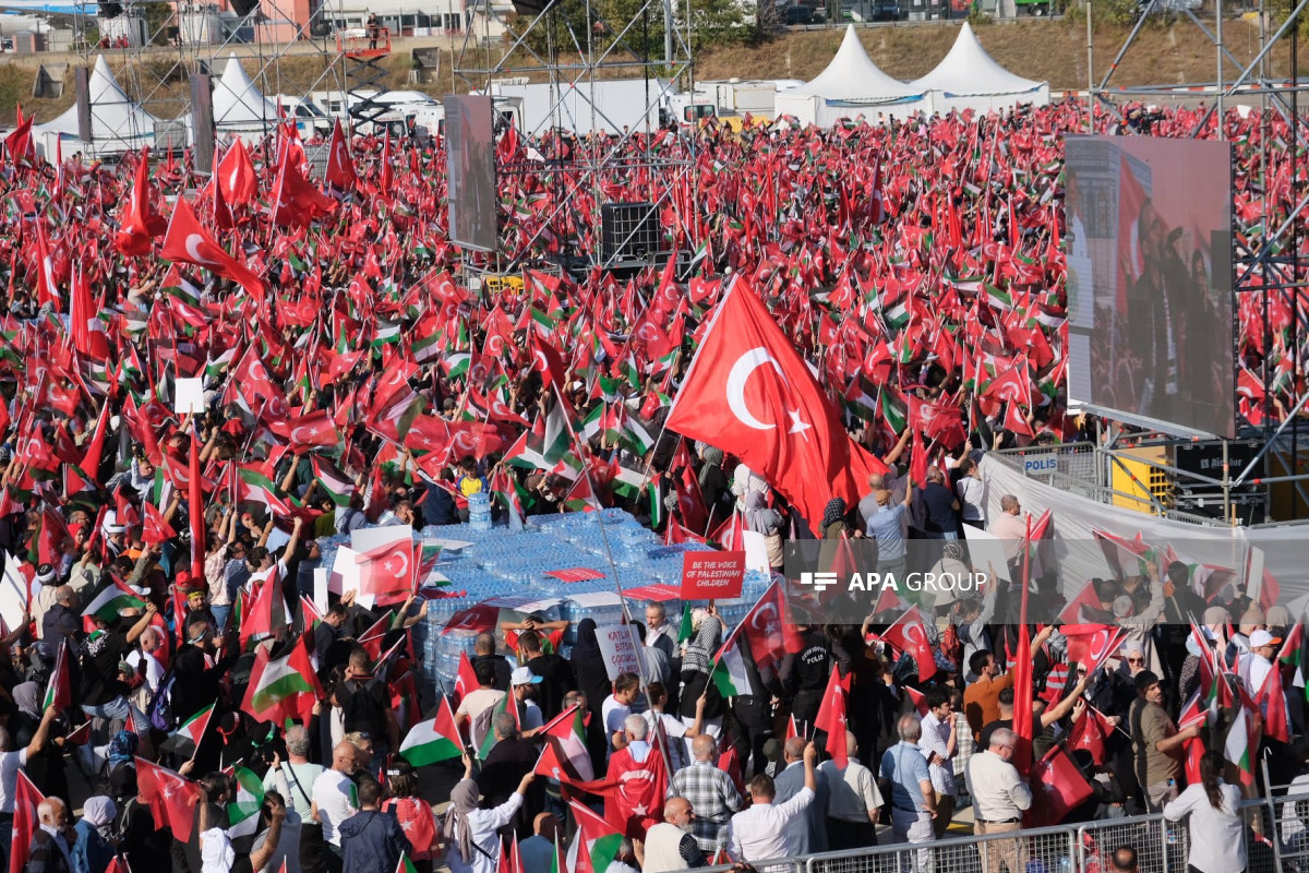 «راهپیمایی بزرگ فلسطین» در استانبول - عکس 