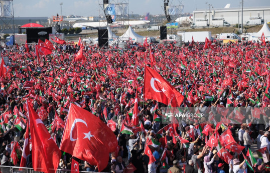 «راهپیمایی بزرگ فلسطین» در استانبول - عکس 