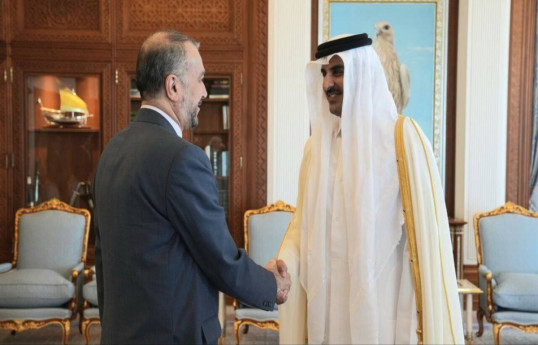 گفتگوی وزیر امور خارجه ایران با امیر قطر درباره غزه