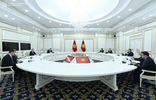 رئیس جمهور قرقیزستان از جیحون بایراموف استقبال کرد