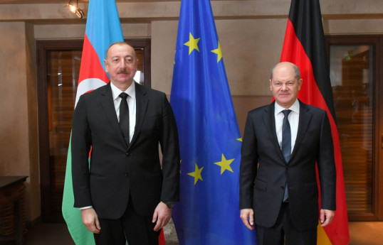 رئیس جمهور آذربایجان به آلمان سفر کرده و با شولتز گفتگو خواهد کرد