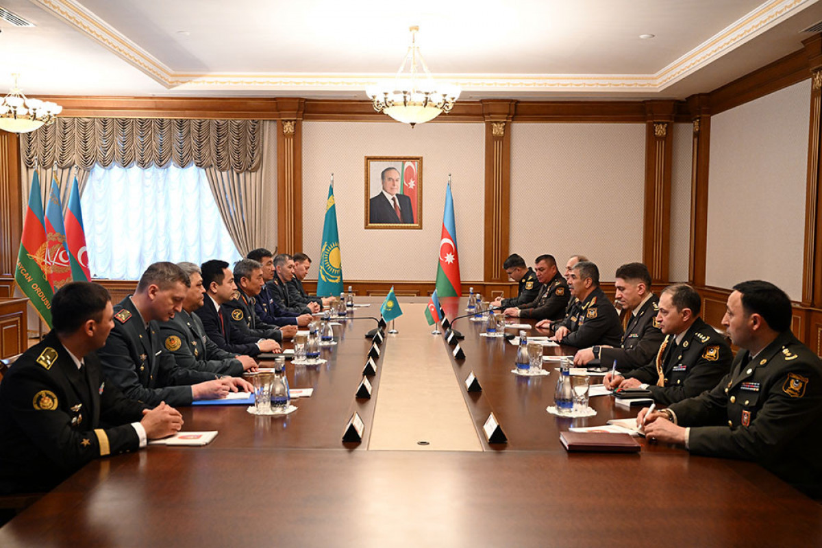 همکاری نظامی آذربایجان و قزاقستان مورد بحث قرار گرفت - ویدئو 