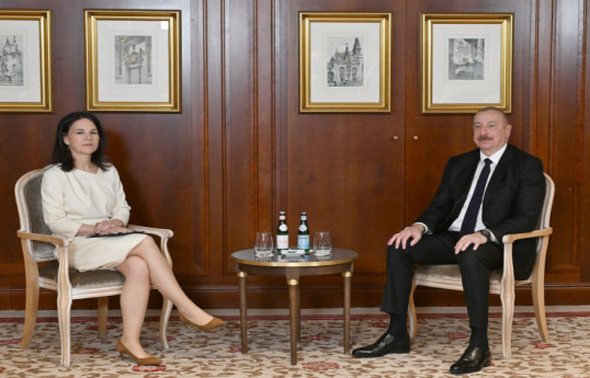 دیدار رئیس جمهور الهام علی اف با وزیر امور خارجه آلمان به پایان رسید - به روز رسانی 