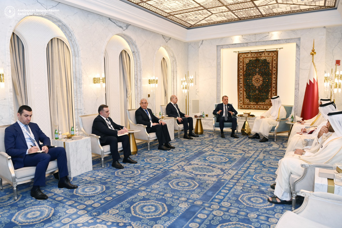 جیحون بایرام اف با وزیر امور خارجه قطر دیدار کرد