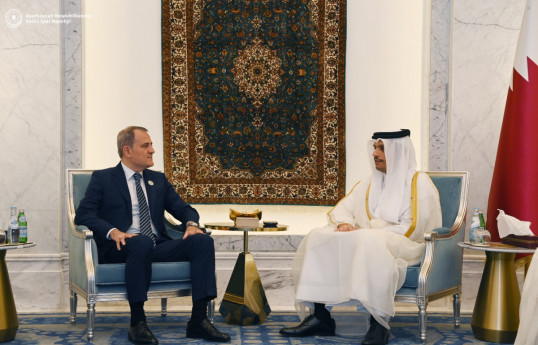 جیحون بایرام اف با وزیر امور خارجه قطر دیدار کرد