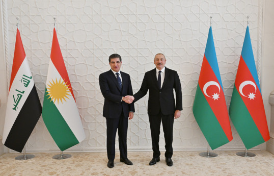 نچیروان بارزانی با رئیس جمهور آذربایجان تماس گرفت