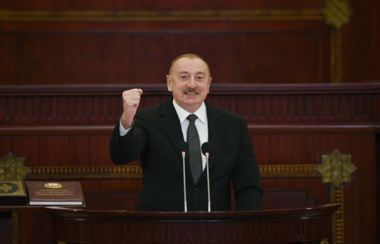 رئیس جمهور آذربایجان: رأیی که در خانکندی به صندوق انداختم آخرین میخ بر تابوت جدایی طلبان ارمنی بود