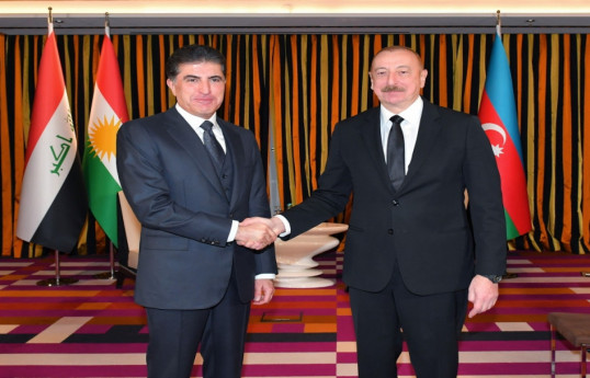 رئیس جمهور آذربایجان در مونیخ با رئیس اقلیم کردستان عراق دیدار کرد