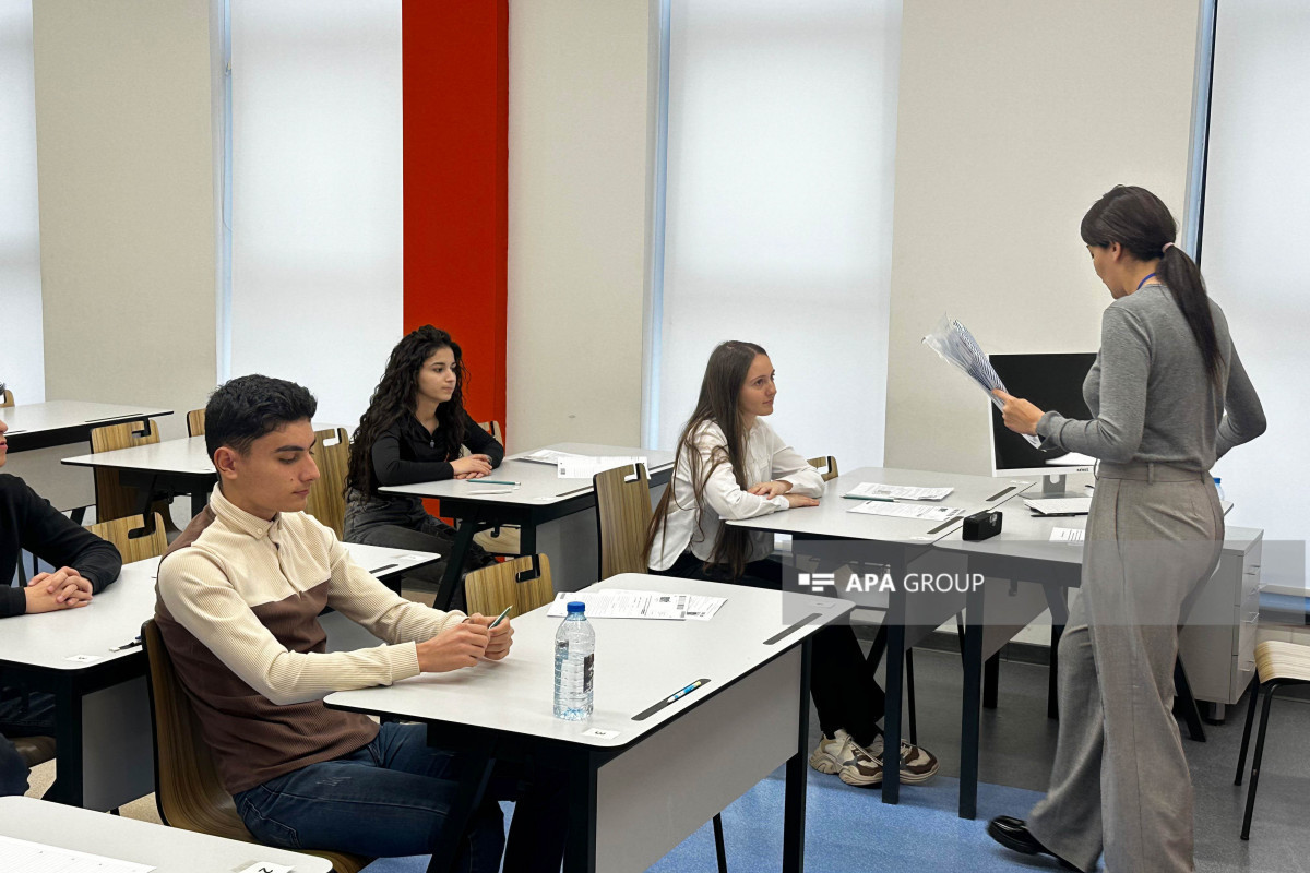 آزمون فارغ التحصیلی برای اولین بار در شهر آزاد شده فضولی برگزار می شود - عکس 