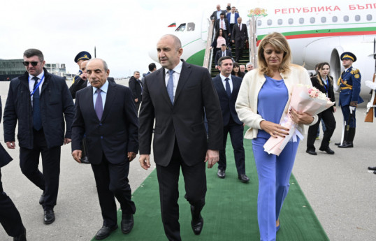 رئیس جمهور بلغارستان برای یک سفر رسمی وارد آذربایجان شد