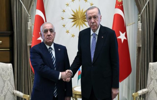 رئیس جمهور ترکیه از علی اسدوف استقبال کرد