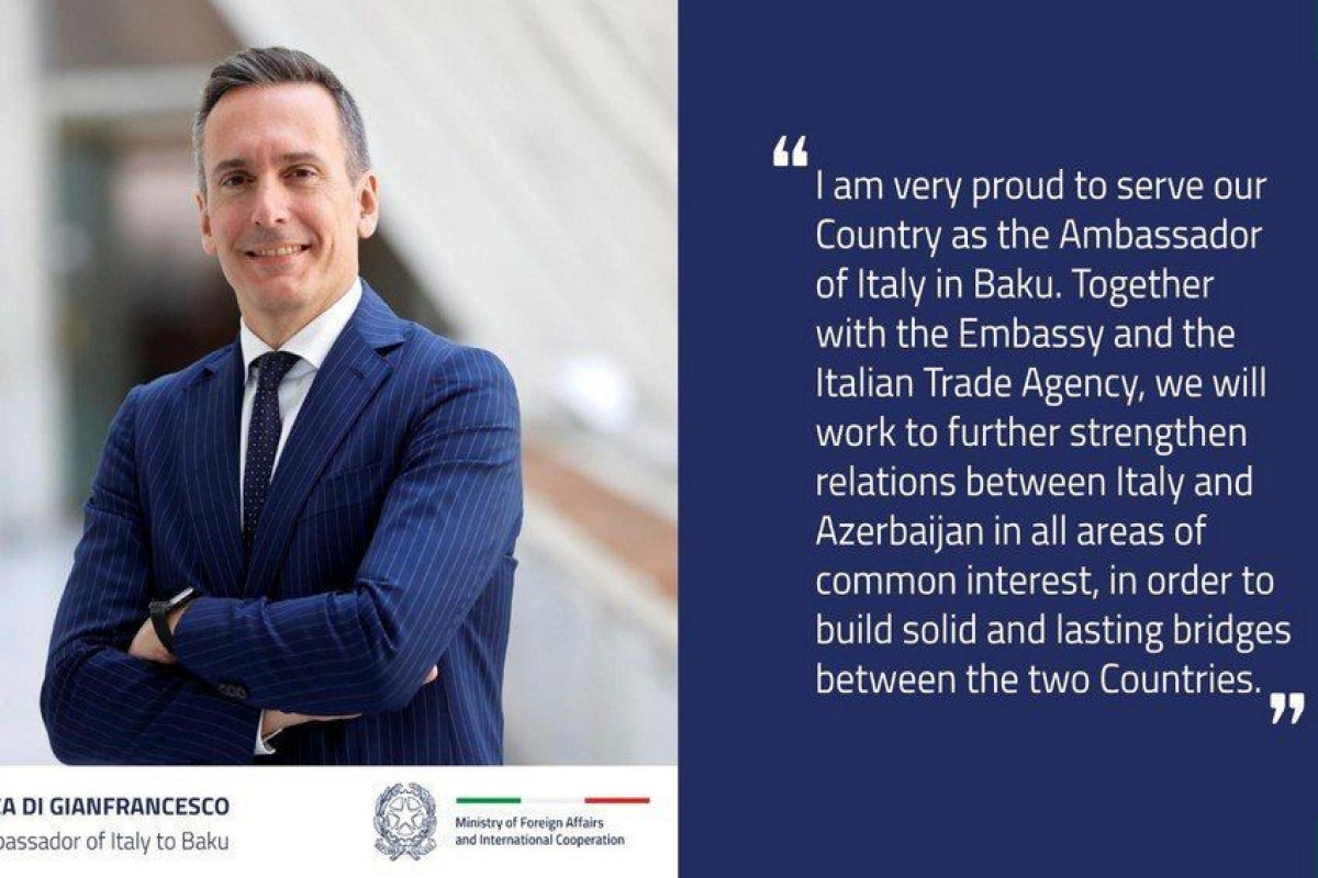ایتالیا سفیر جدیدی در آذربایجان منصوب کرد