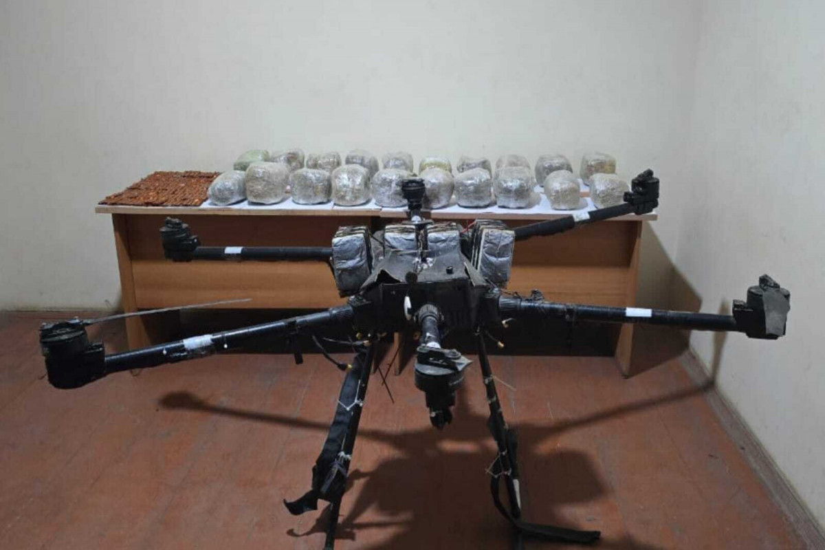 توقیف پهپاد حاوی مواد مخدر در مرز با ایران - تصاویر 