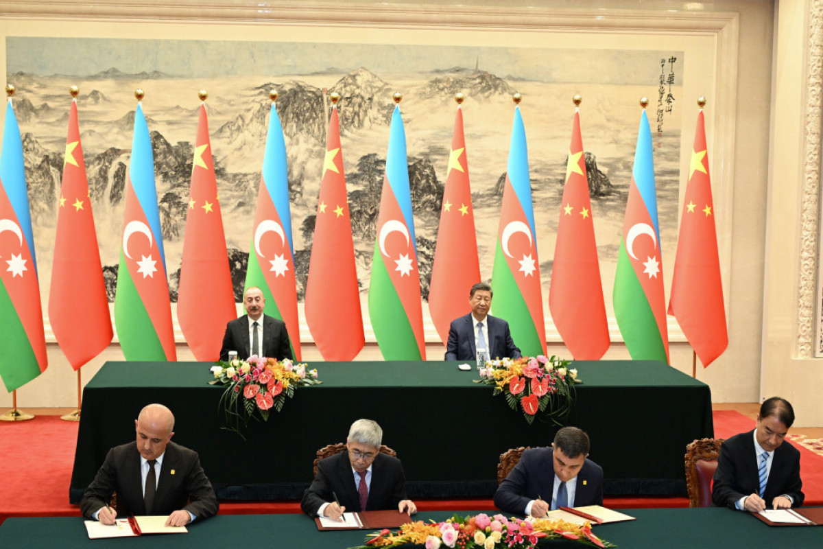 اسناد همکاری آذربایجان و چین در پکن امضا شد - تصاویر 