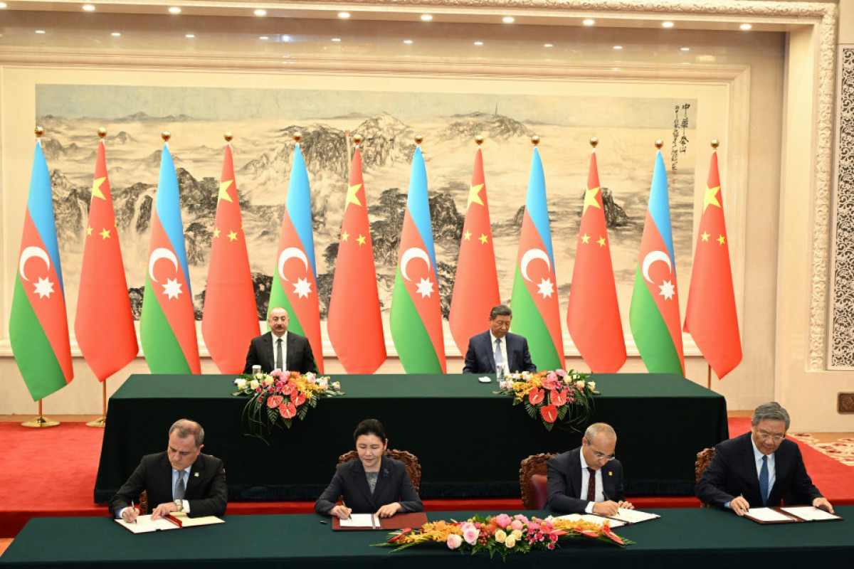 اسناد همکاری آذربایجان و چین در پکن امضا شد - تصاویر 