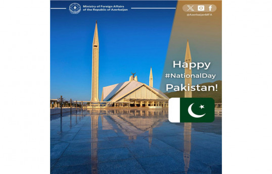 وزارت امور خارجه آذربایجان روز استقلال پاکستان را تبریک گفت