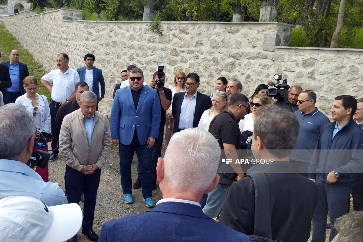 سفر نمایندگان هیئت دیپلماتیک به شوشا آغاز شد - تصاویر 