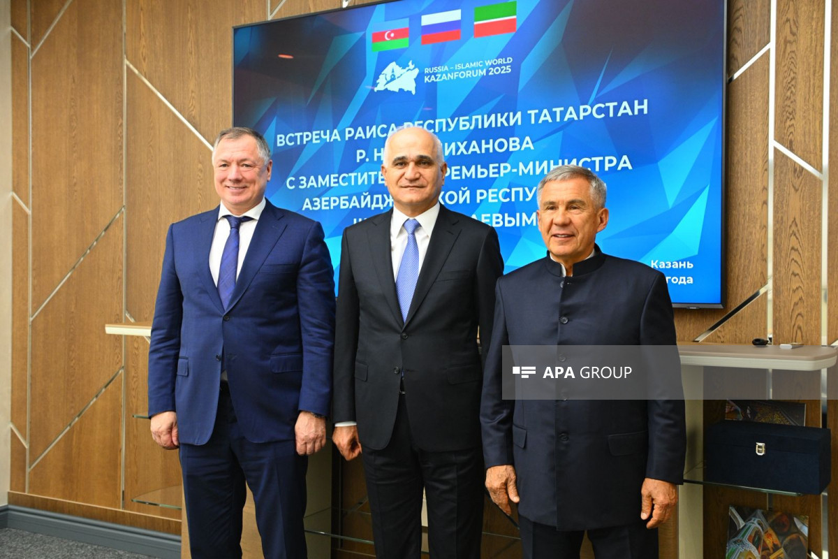 هیئت نمایندگی آذربایجان در مجمع اقتصادی بین‌المللی کازان شرکت کرد - تصاویر 