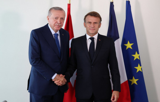 دیدار اردوغان با مکرون