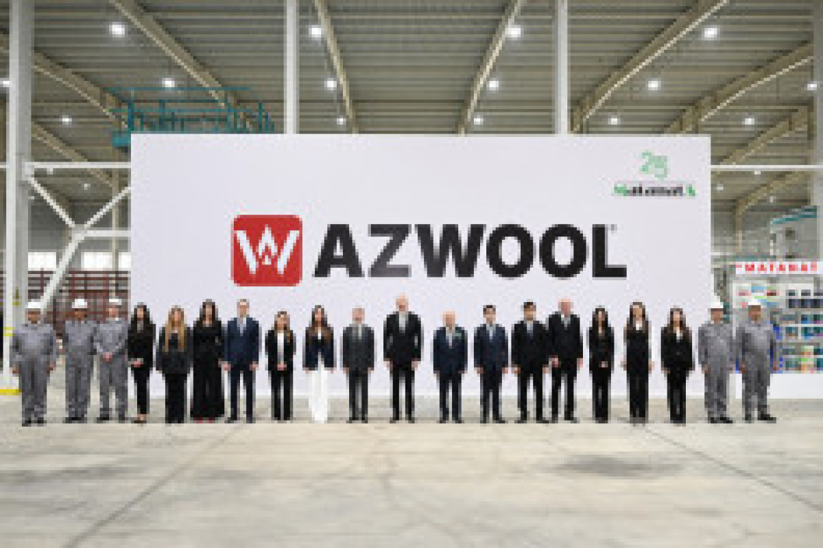 رئیس‌جمهور الهام علی‌اف در افتتاح کارخانه پشم معدنی «AZWOOL» شرکت کرد