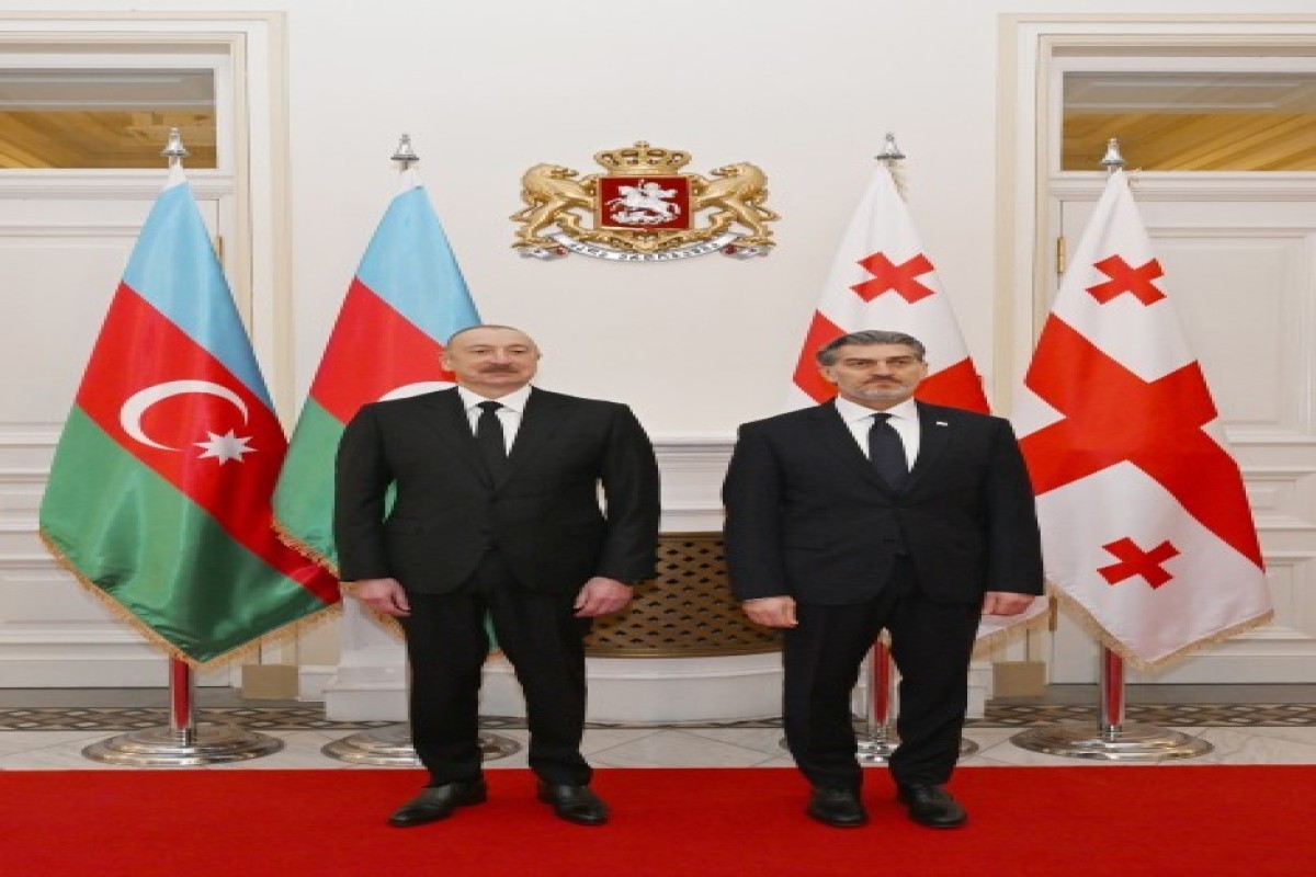 دیدار خصوصی رئیس جمهور آذربایجان با میخائیل کاولاشویلی، رئیس جمهور گرجستان