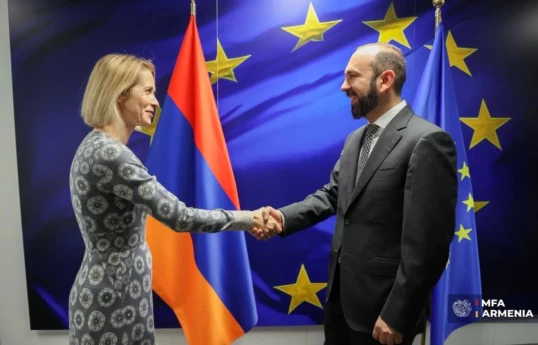 دیدار میروزیان با کایا کالاس در بروکسل