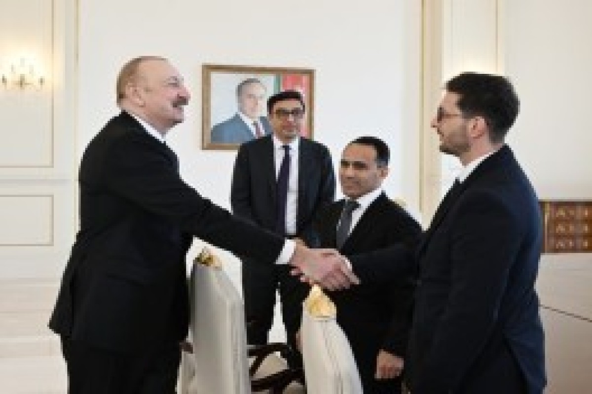 رئیس‌جمهور الهام علی‌اف کشتی‌گیران قهرمان اروپا در بخش تیمی را به حضور پذیرفت