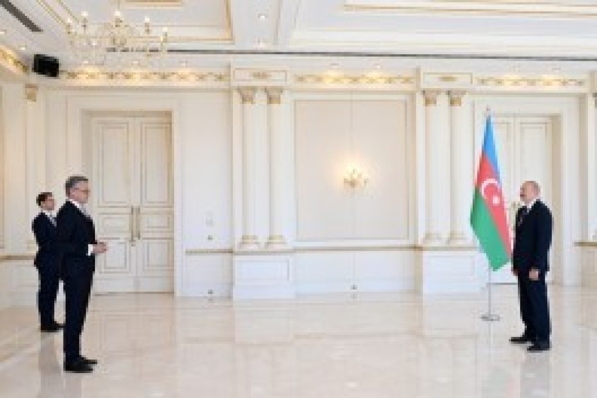 رئیس‌جمهور الهام علی‌اف استوارنامه سفیر جدید آلمان را پذیرفت