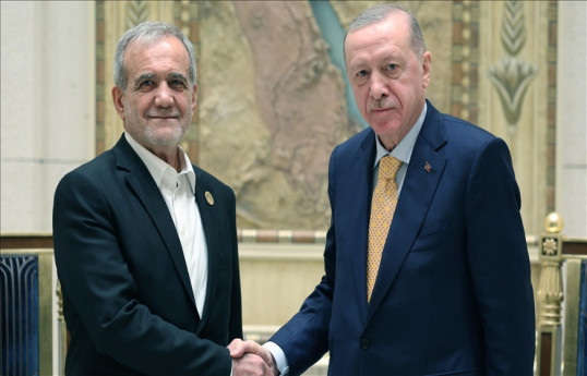 گفتگو اردوغان با پزشکیان درباره تنش‌های نظامی در منطقه