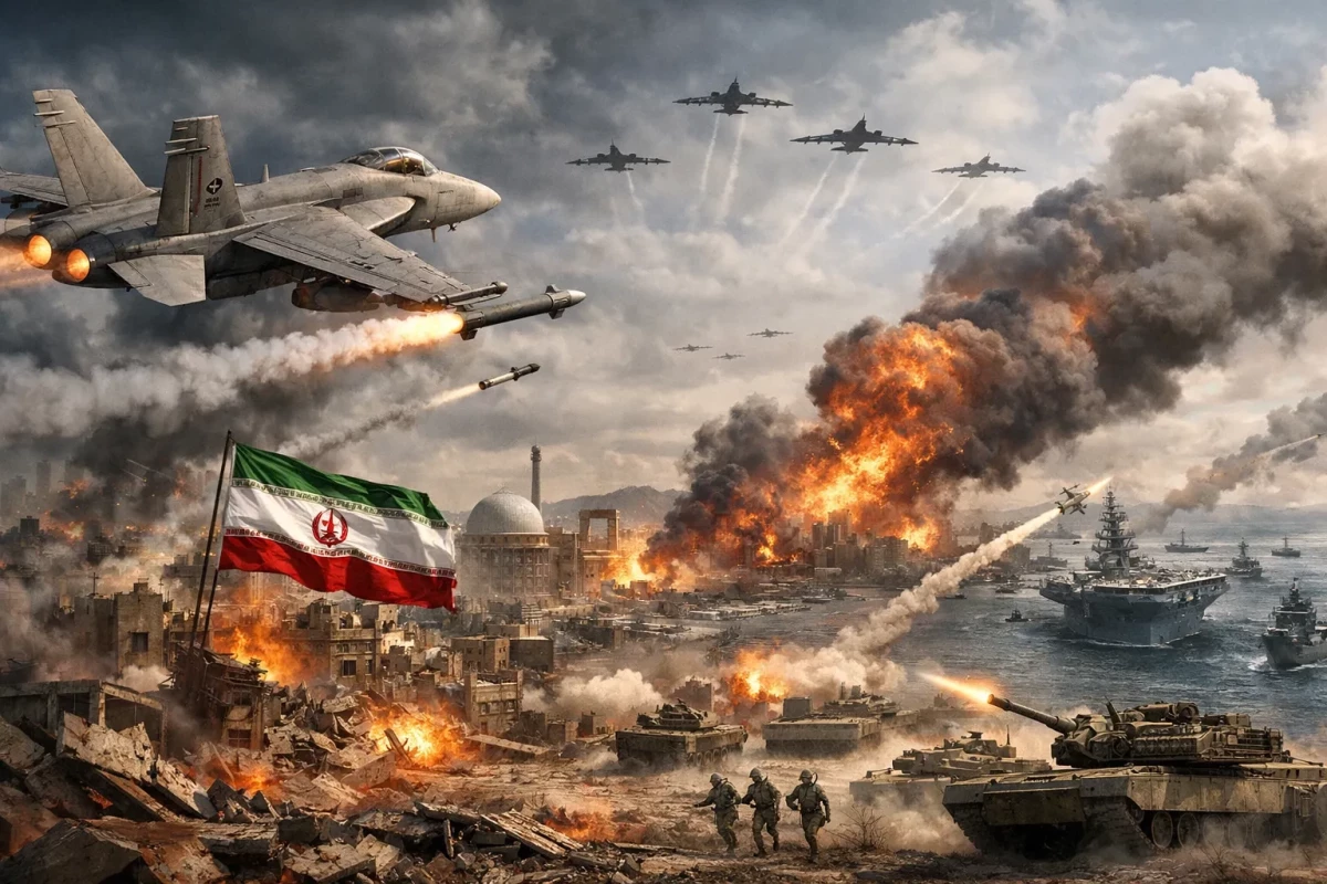 حمله ارتش آمریکا به بیش از ۸۰ هدف در ایران