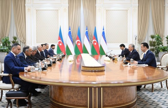 دیدارعلی اسدوف با رئیس‌جمهور ازبکستان