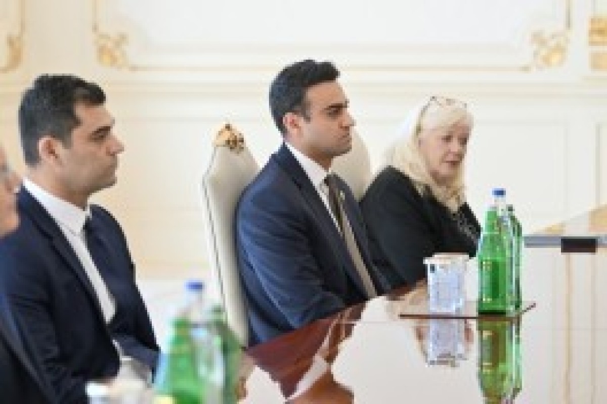الهام علی‌اف عضو مجلس نمایندگان آمریکا را به حضور پذیرفت