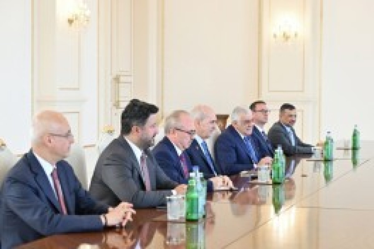 رئیس جمهور الهام علی اف، هیئتی به سرپرستی رئیس مجلس ترکیه را به حضور پذیرفت