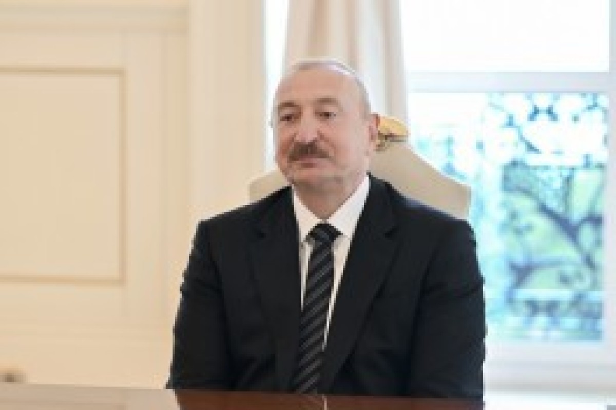رئیس جمهور الهام علی اف، هیئتی به سرپرستی رئیس مجلس ترکیه را به حضور پذیرفت