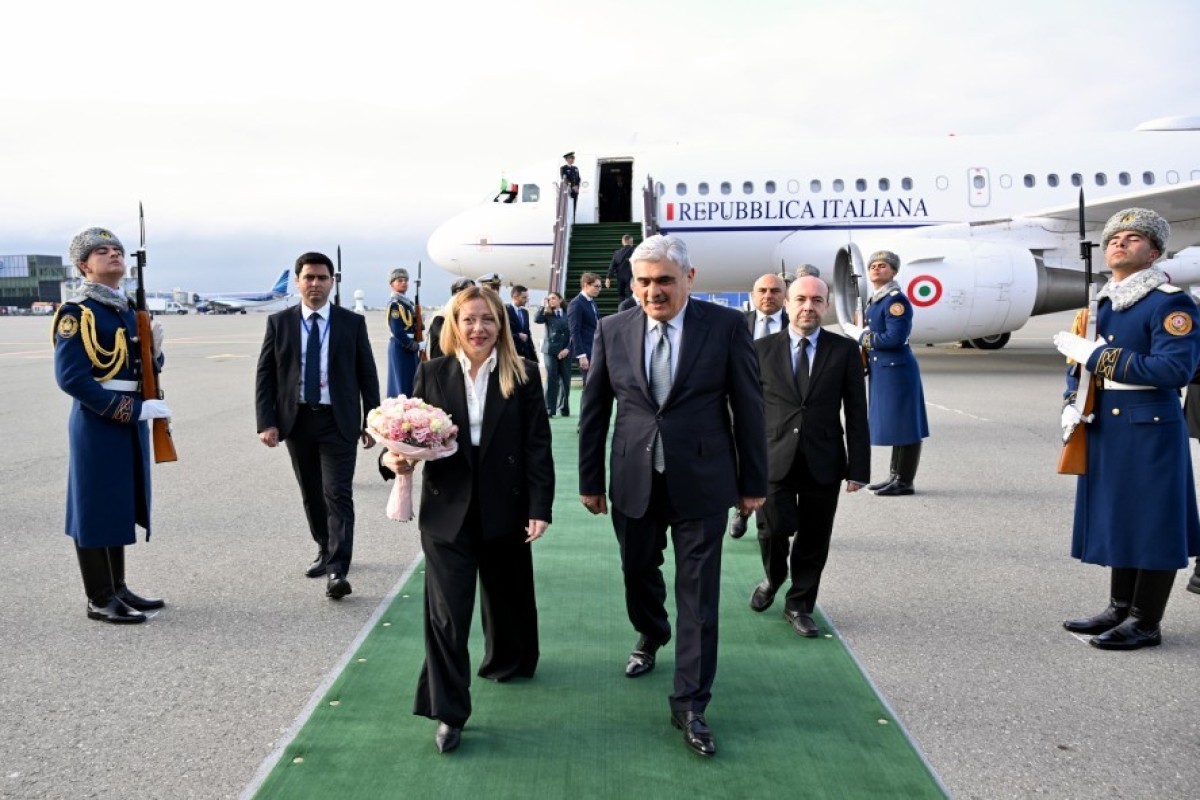 جورجیا ملونی نخست وزیر ایتالیا به آذربایجان سفر کرد