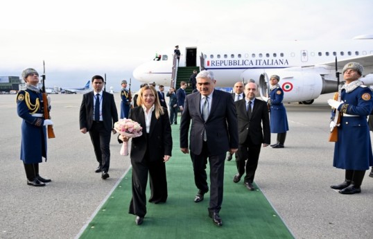 جورجیا ملونی نخست وزیر ایتالیا به آذربایجان سفر کرد