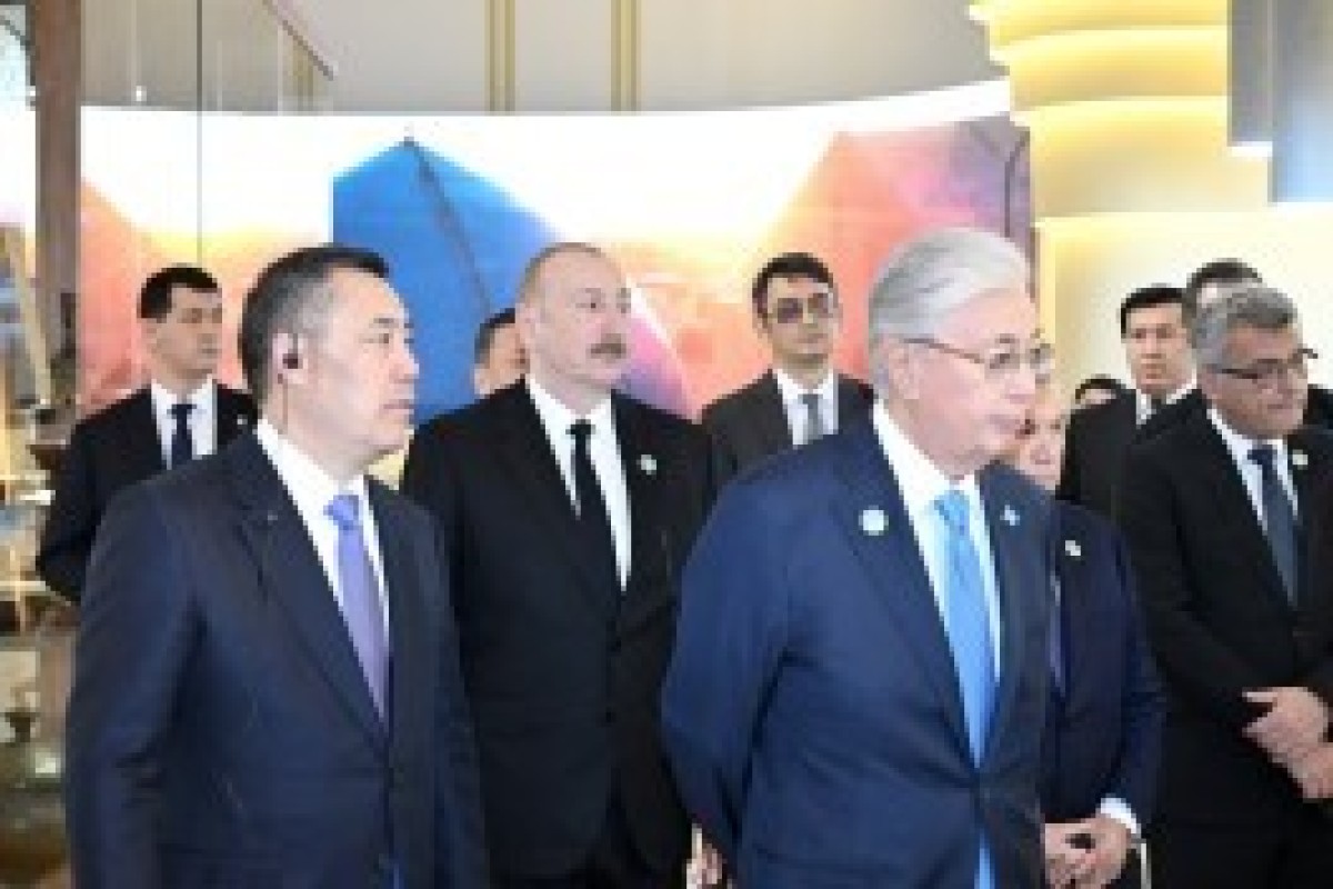 رئیس‌جمهور و سایر شرکت‌کنندگان نشست غیررسمی سازمان کشورهای ترک در ترکستان از چندین مکان فرهنگی بازدید کردند