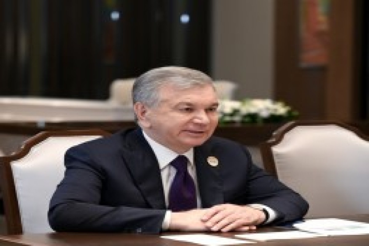 دیدار رئیس جمهور الهام علی اف با شوکت میرضیایف
