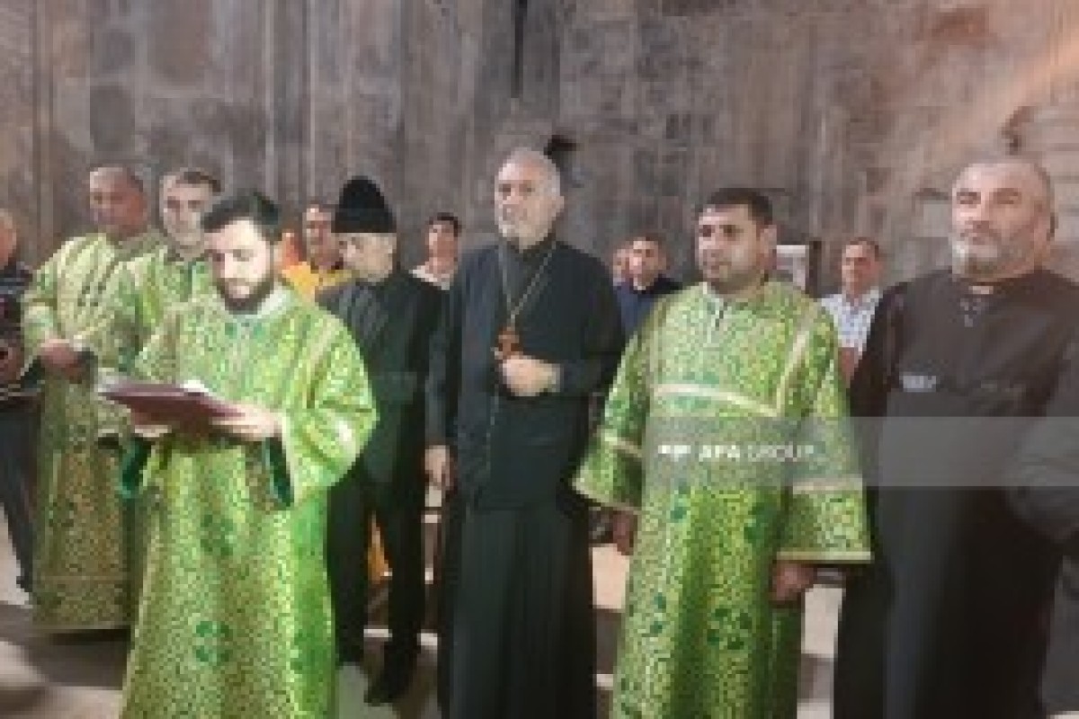 نمایندگان جامعه دینی آلبان-اودی از مجموعه صومعه گنجه‌سر بازدید کردند – تصاویر 