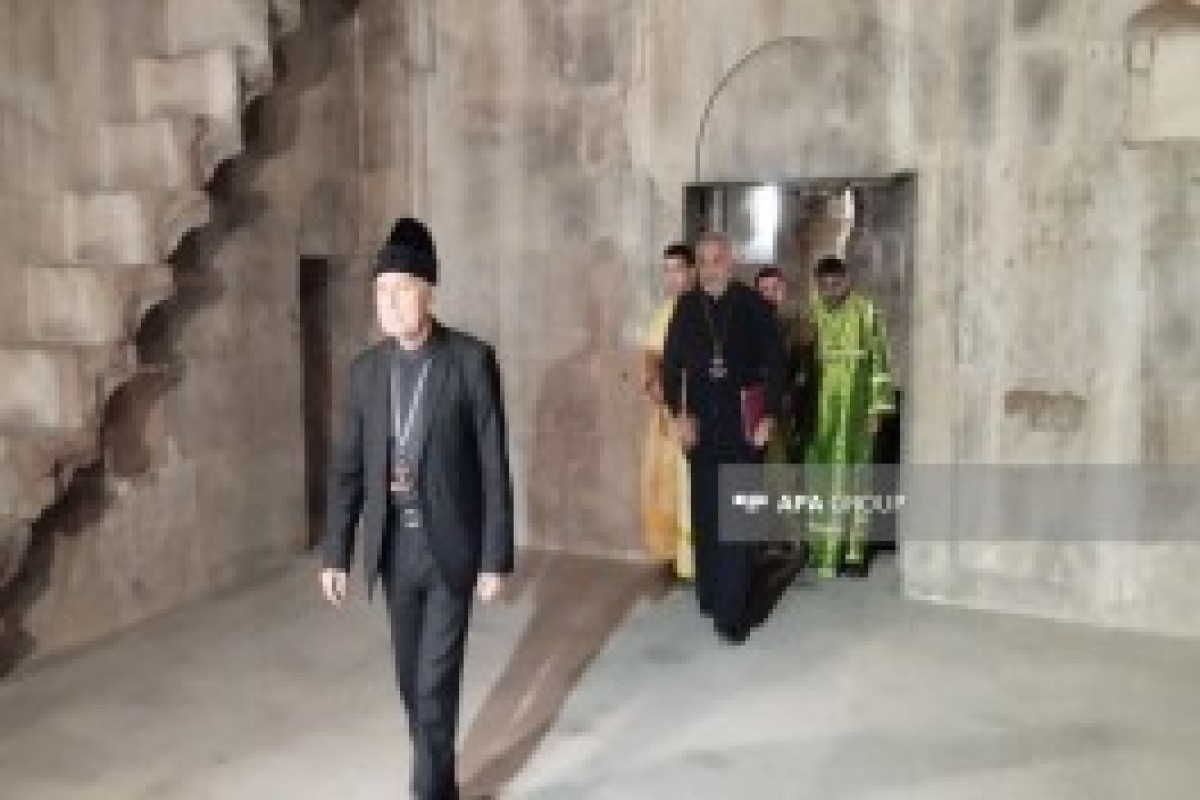نمایندگان جامعه دینی آلبان-اودی از مجموعه صومعه گنجه‌سر بازدید کردند – تصاویر 