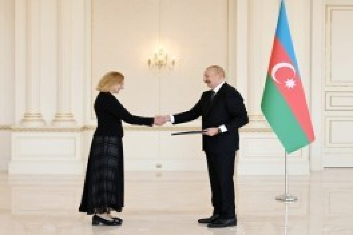 رئیس‌جمهور آذربایجان سفیر جدید استونی را به حضور پذیرفت - تصاویر 