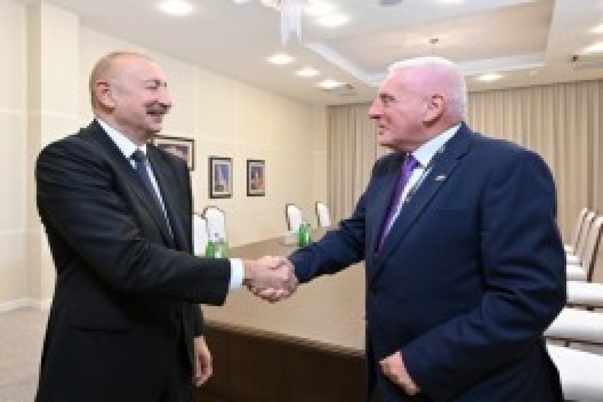 رئیس‌جمهور الهام علی‌اف، وزیر دولت دفاع بریتانیا  را به حضور پذیرفت
